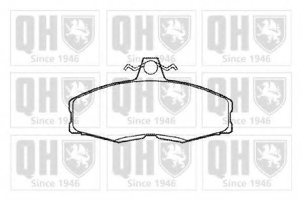 QUINTON HAZELL BP234 Комплект тормозных колодок, дисковый тормоз