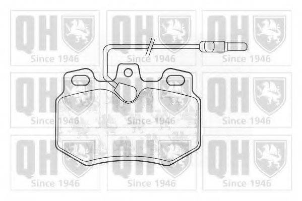 QUINTON HAZELL BP407 Комплект тормозных колодок, дисковый тормоз