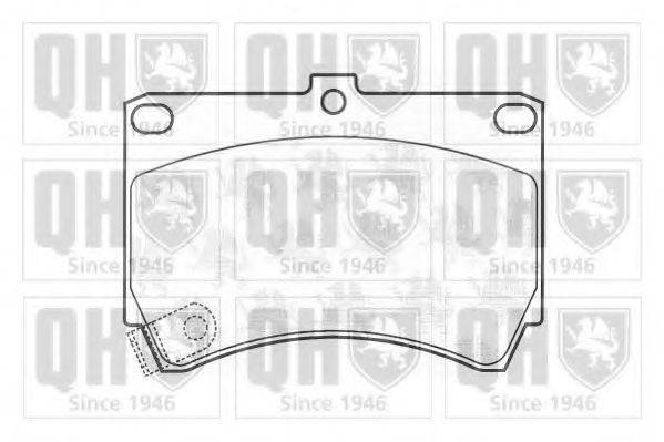 QUINTON HAZELL BP567 Комплект тормозных колодок, дисковый тормоз