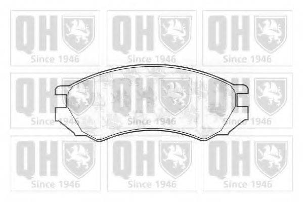 QUINTON HAZELL BP579 Комплект тормозных колодок, дисковый тормоз