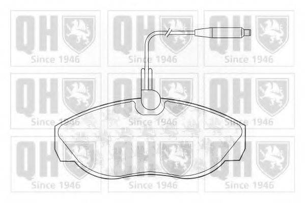 QUINTON HAZELL BP810 Комплект тормозных колодок, дисковый тормоз