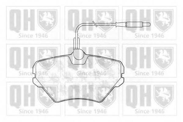 QUINTON HAZELL BP818 Комплект тормозных колодок, дисковый тормоз