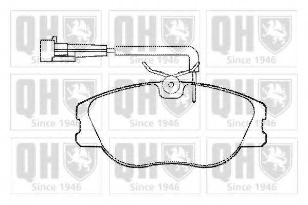 QUINTON HAZELL BP830 Комплект тормозных колодок, дисковый тормоз