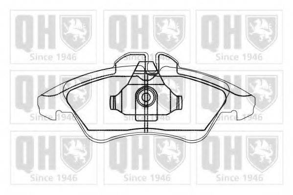 QUINTON HAZELL BP867 Комплект тормозных колодок, дисковый тормоз