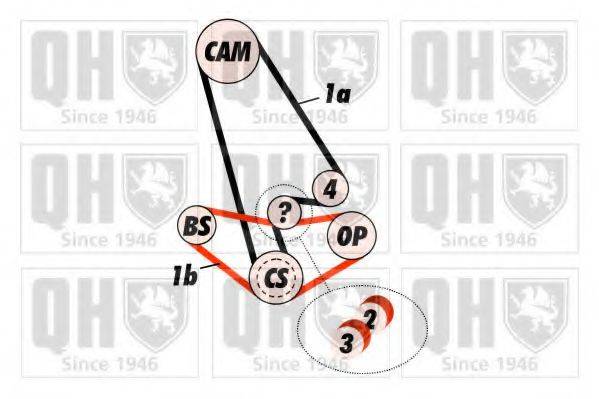 QUINTON HAZELL QBK399 Комплект ремня ГРМ