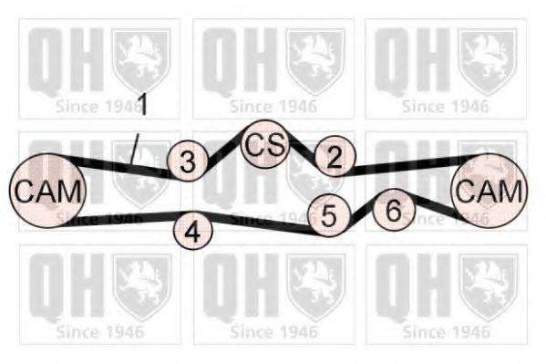 QUINTON HAZELL QBK768 Комплект ремня ГРМ