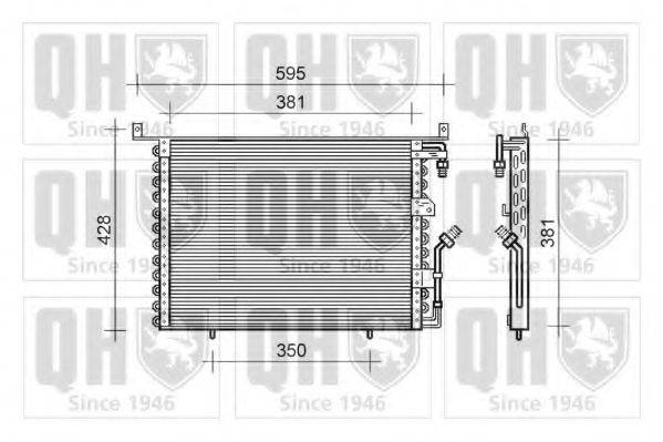 QUINTON HAZELL QCN117 Конденсатор, кондиционер