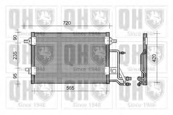 QUINTON HAZELL QCN135 Конденсатор, кондиционер