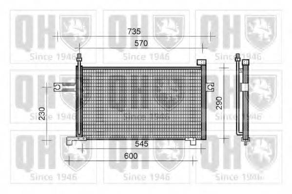 QUINTON HAZELL QCN150 Конденсатор, кондиционер