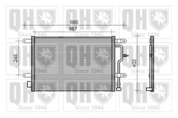 QUINTON HAZELL QCN194 Конденсатор, кондиционер