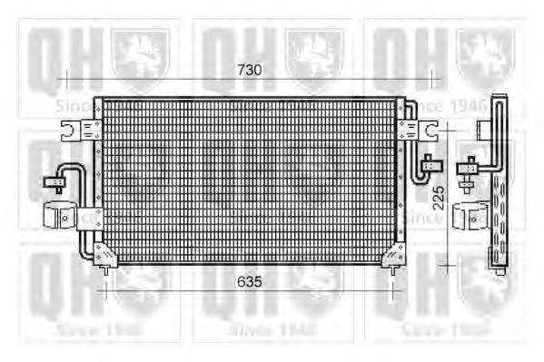 QUINTON HAZELL QCN227 Конденсатор, кондиционер
