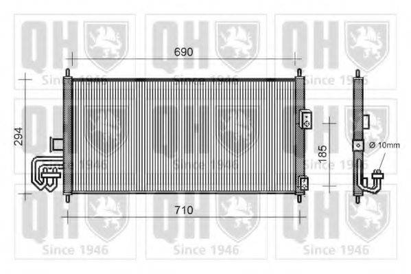 QUINTON HAZELL QCN231 Конденсатор, кондиционер