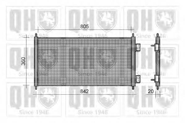 QUINTON HAZELL QCN241 Конденсатор, кондиционер