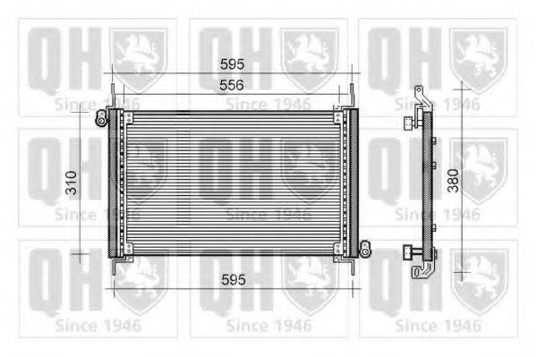 QUINTON HAZELL QCN249 Конденсатор, кондиционер