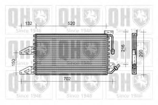 QUINTON HAZELL QCN256 Конденсатор, кондиционер