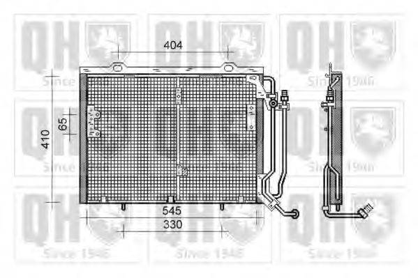 QUINTON HAZELL QCN291 Конденсатор, кондиционер