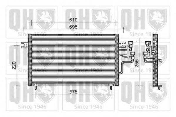 QUINTON HAZELL QCN304 Конденсатор, кондиционер