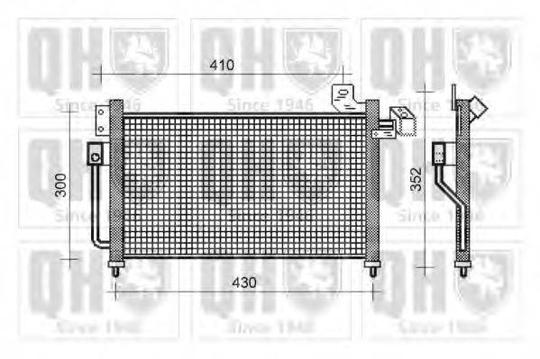 QUINTON HAZELL QCN308 Конденсатор, кондиционер