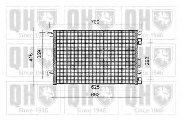 QUINTON HAZELL QCN320 Конденсатор, кондиционер