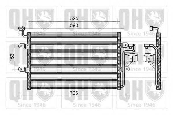 QUINTON HAZELL QCN355 Конденсатор, кондиционер