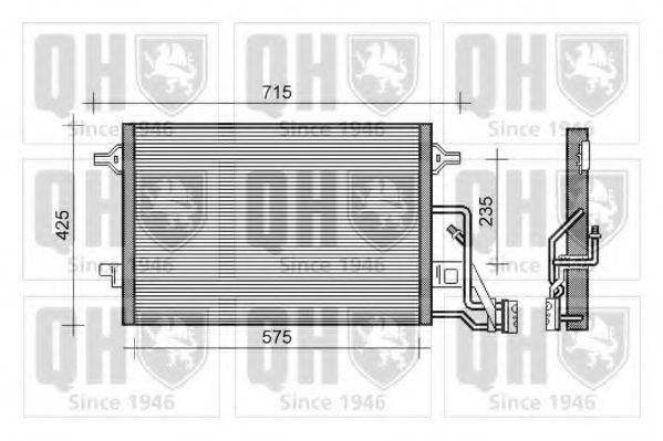 QUINTON HAZELL QCN358 Конденсатор, кондиционер