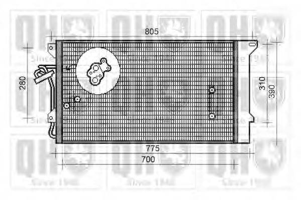 QUINTON HAZELL QCN368 Конденсатор, кондиционер