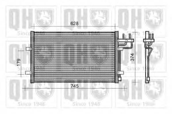 QUINTON HAZELL QCN398 Конденсатор, кондиционер