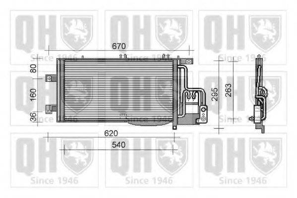QUINTON HAZELL QCN404 Конденсатор, кондиционер