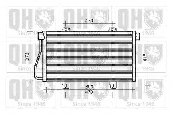 QUINTON HAZELL QCN408 Конденсатор, кондиционер