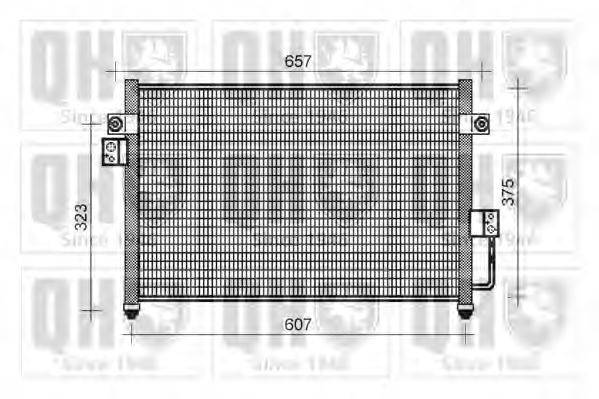 QUINTON HAZELL QCN436 Конденсатор, кондиционер