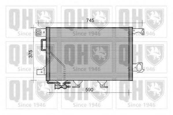 QUINTON HAZELL QCN444 Конденсатор, кондиционер