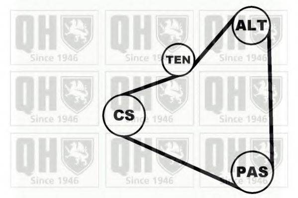 QUINTON HAZELL QDK12 Поликлиновой ременный комплект