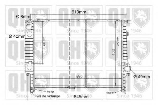 QUINTON HAZELL QER1024 Радиатор, охлаждение двигателя