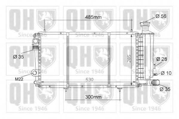 QUINTON HAZELL QER1041 Радиатор, охлаждение двигателя