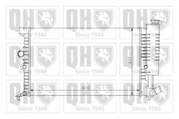 QUINTON HAZELL QER1058 Радиатор, охлаждение двигателя