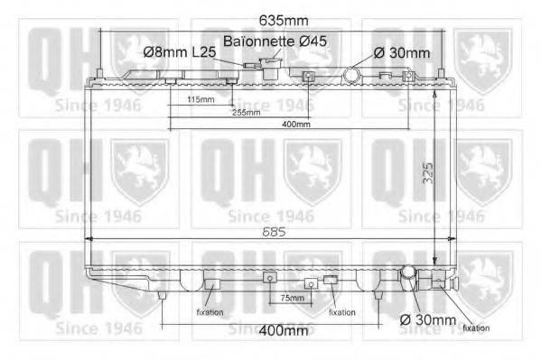 QUINTON HAZELL QER1124 Радиатор, охлаждение двигателя