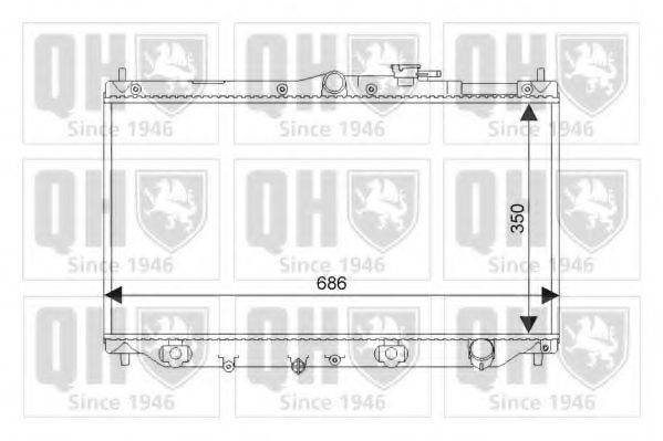 QUINTON HAZELL QER1130 Радиатор, охлаждение двигателя