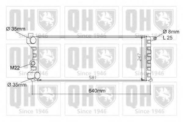 QUINTON HAZELL QER1138 Радиатор, охлаждение двигателя