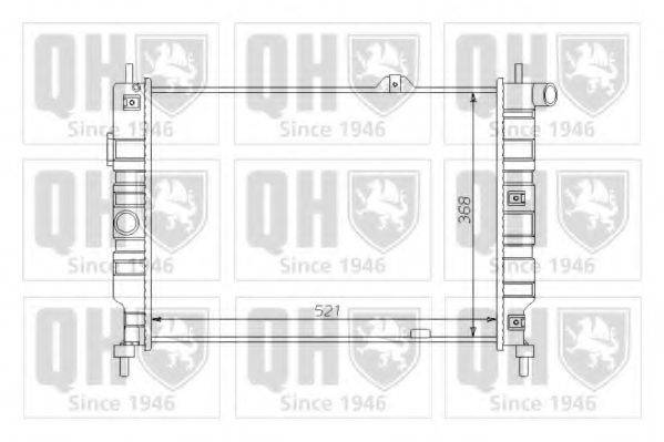 QUINTON HAZELL QER1233 Радиатор, охлаждение двигателя