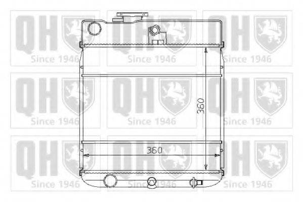 QUINTON HAZELL QER1257 Радиатор, охлаждение двигателя