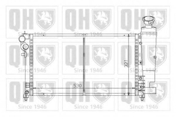 QUINTON HAZELL QER1270 Радиатор, охлаждение двигателя