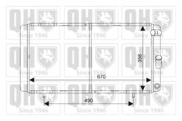 QUINTON HAZELL QER1322 Радиатор, охлаждение двигателя