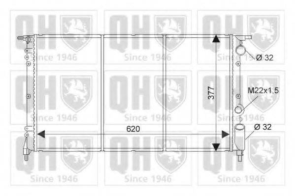 QUINTON HAZELL QER1323 Радиатор, охлаждение двигателя