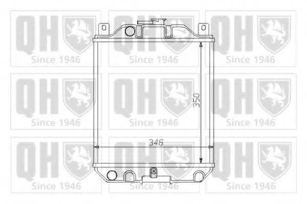 QUINTON HAZELL QER1379 Радиатор, охлаждение двигателя