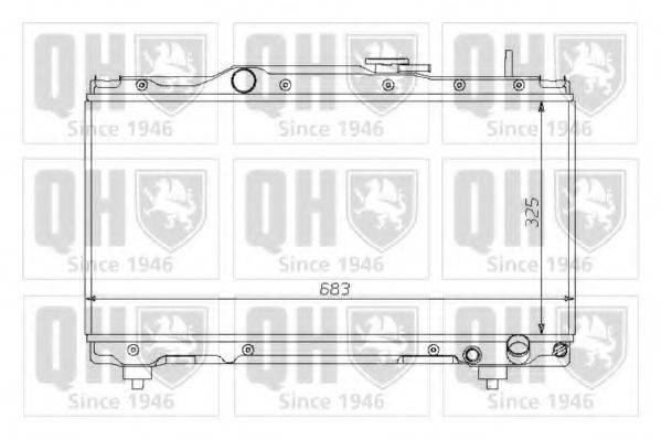 QUINTON HAZELL QER1393 Радиатор, охлаждение двигателя