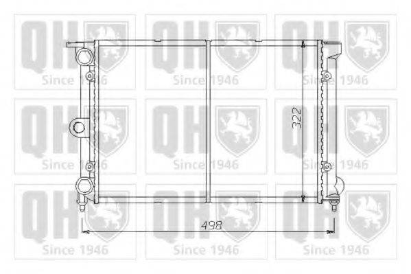 QUINTON HAZELL QER1403 Радиатор, охлаждение двигателя