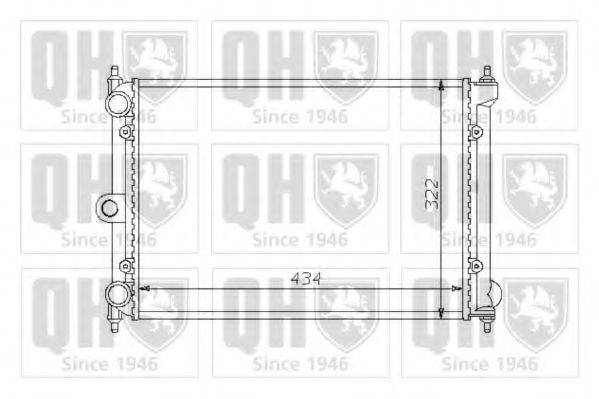 QUINTON HAZELL QER1407 Радиатор, охлаждение двигателя