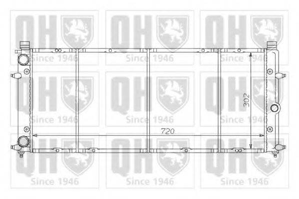 QUINTON HAZELL QER1411 Радиатор, охлаждение двигателя