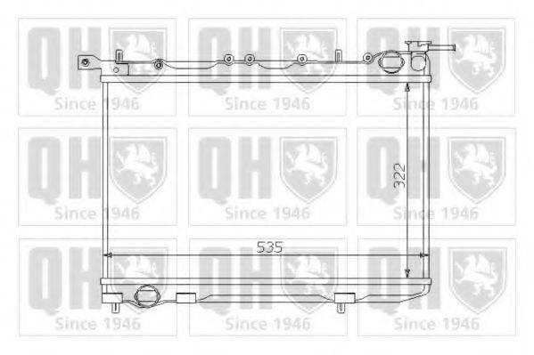 QUINTON HAZELL QER1455 Радиатор, охлаждение двигателя