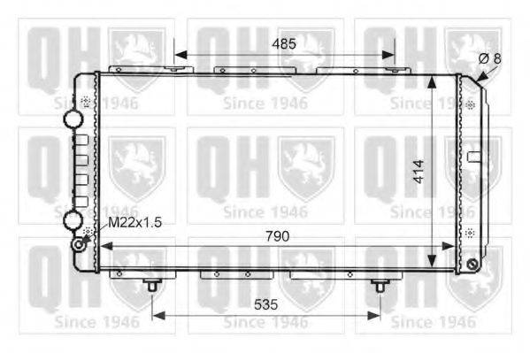 QUINTON HAZELL QER1510 Радиатор, охлаждение двигателя